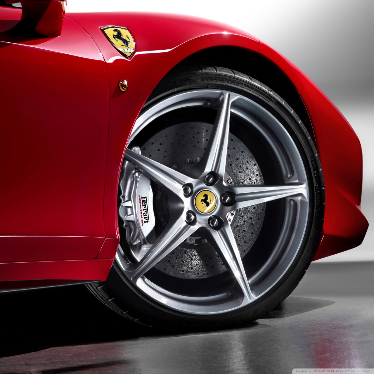 2010 Ferrari 458 Italia Wheel 4K HD Desktop Wallpaper For 4K