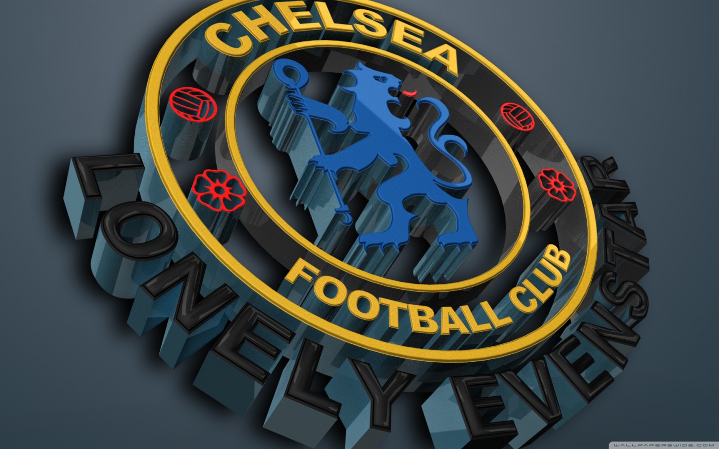 3D Chelsea Logo HD Desktop Wallpaper Widescreen High