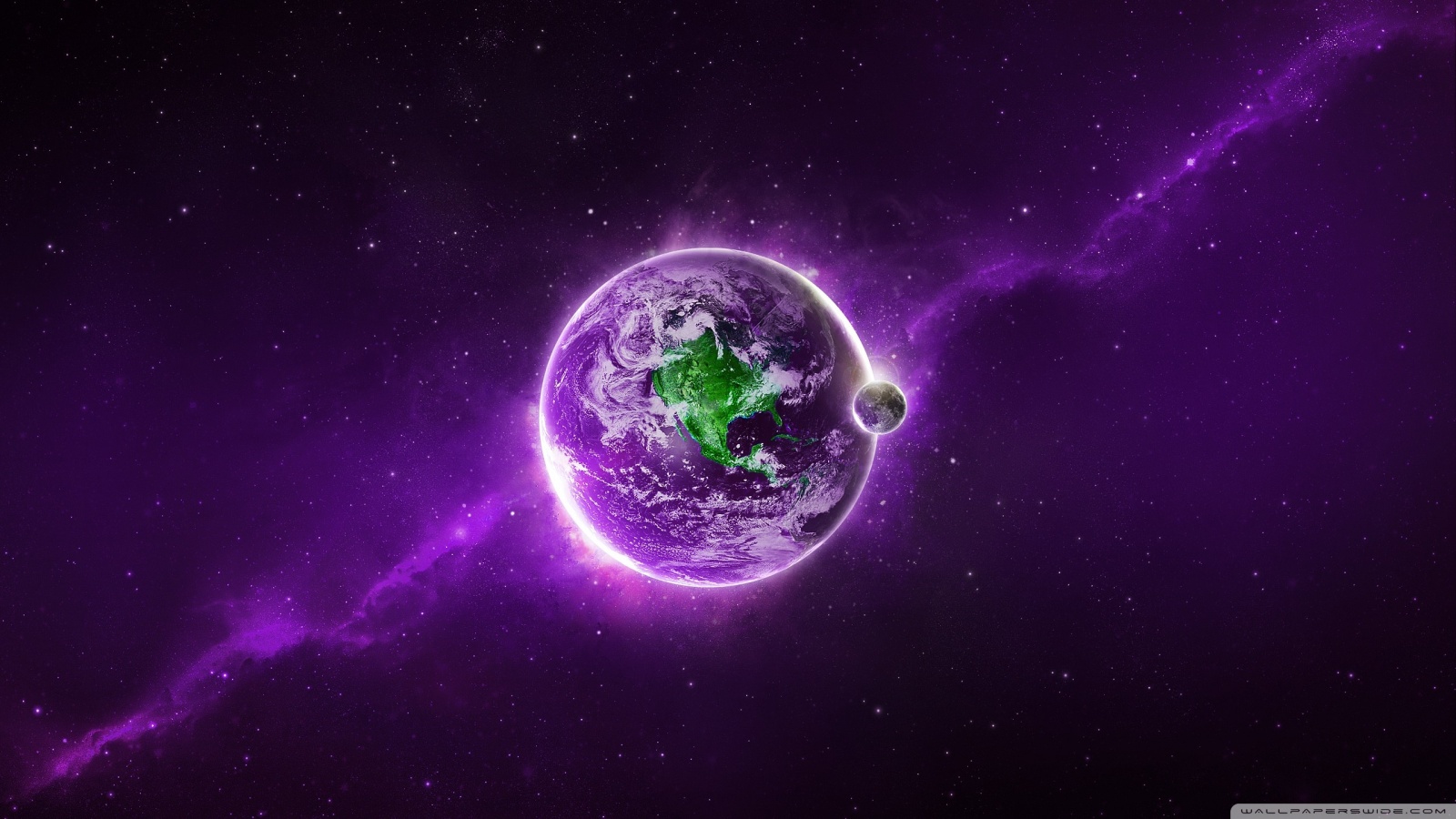 Abstract Purple Earth ❤ 4K HD Desktop Wallpaper for 4K Ultra HD