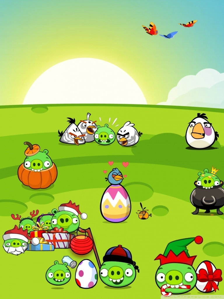 Angry Birds New Party Ultra Hd Desktop Background Wallpaper For Tablet Smartphone