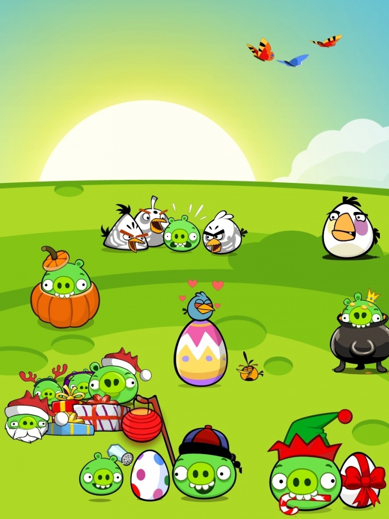 Angry Birds New Party Ultra Hd Desktop Background Wallpaper For Tablet Smartphone