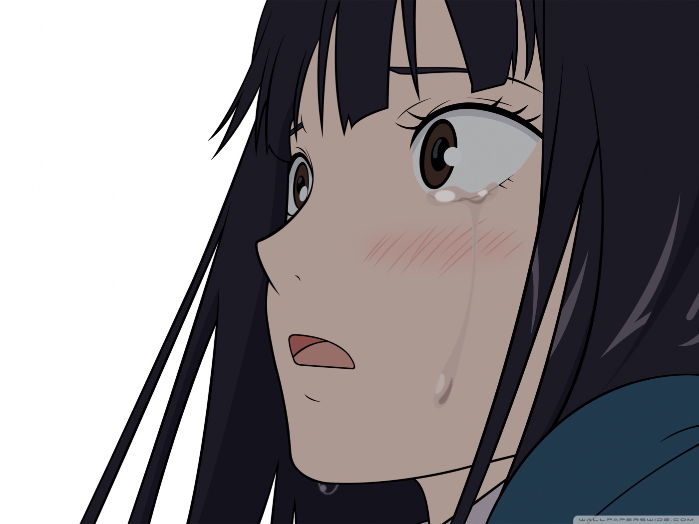 Sad Anime Girls 1080 X 1080 ~ Full HD Wallpaper sad tears dress rose