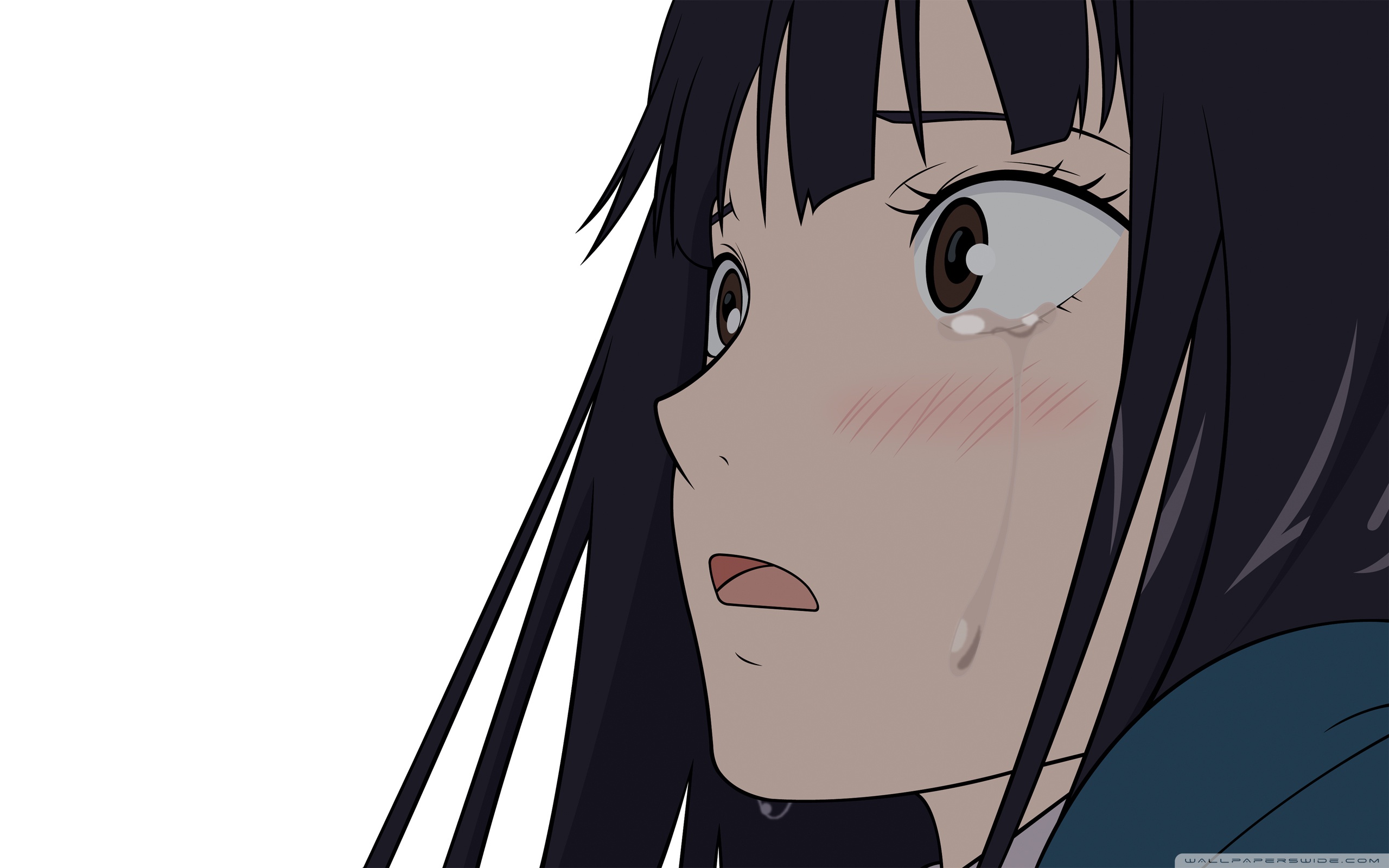 girl crying anime