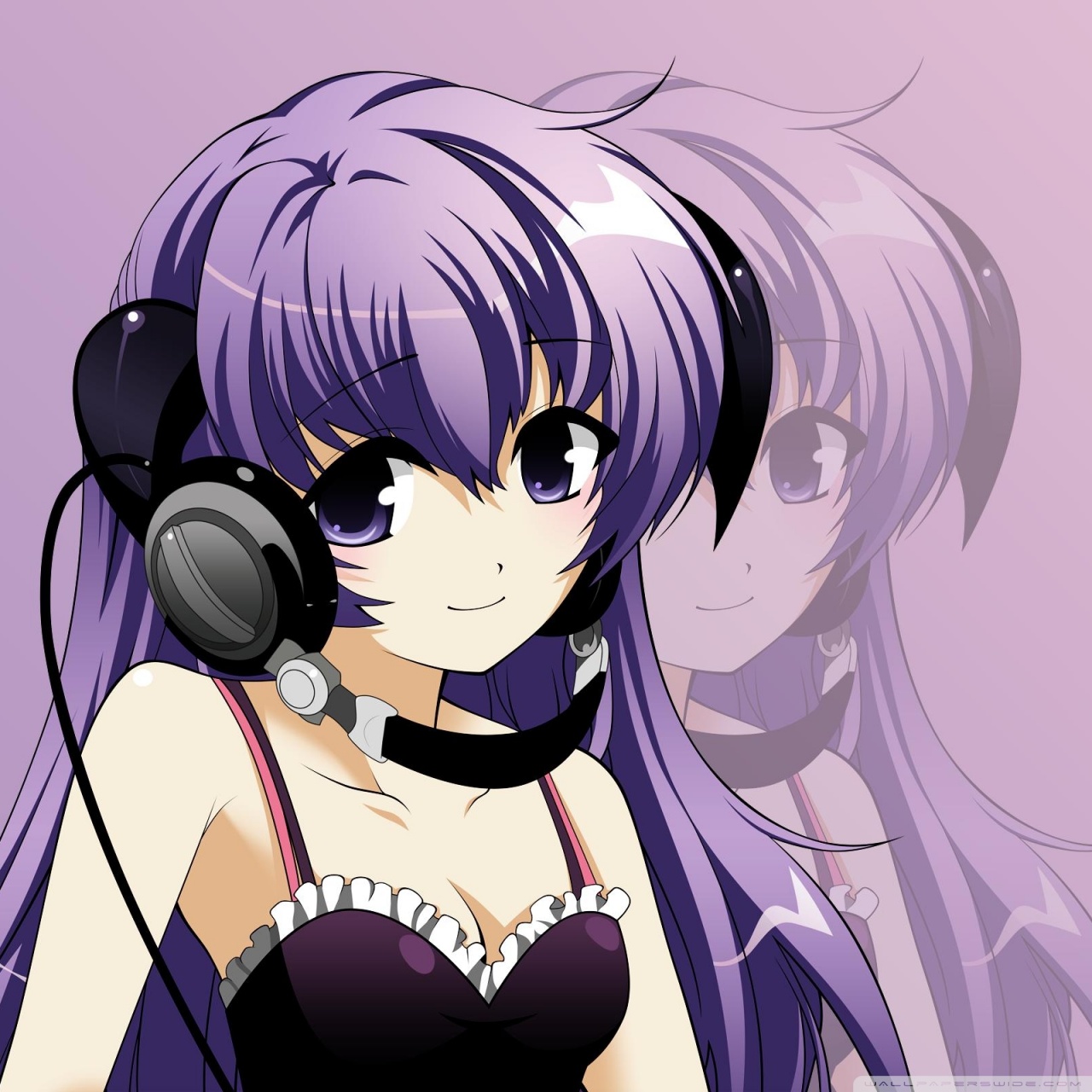Anime Girl Listening Music 4K HD Desktop Wallpaper For 4K Ultra