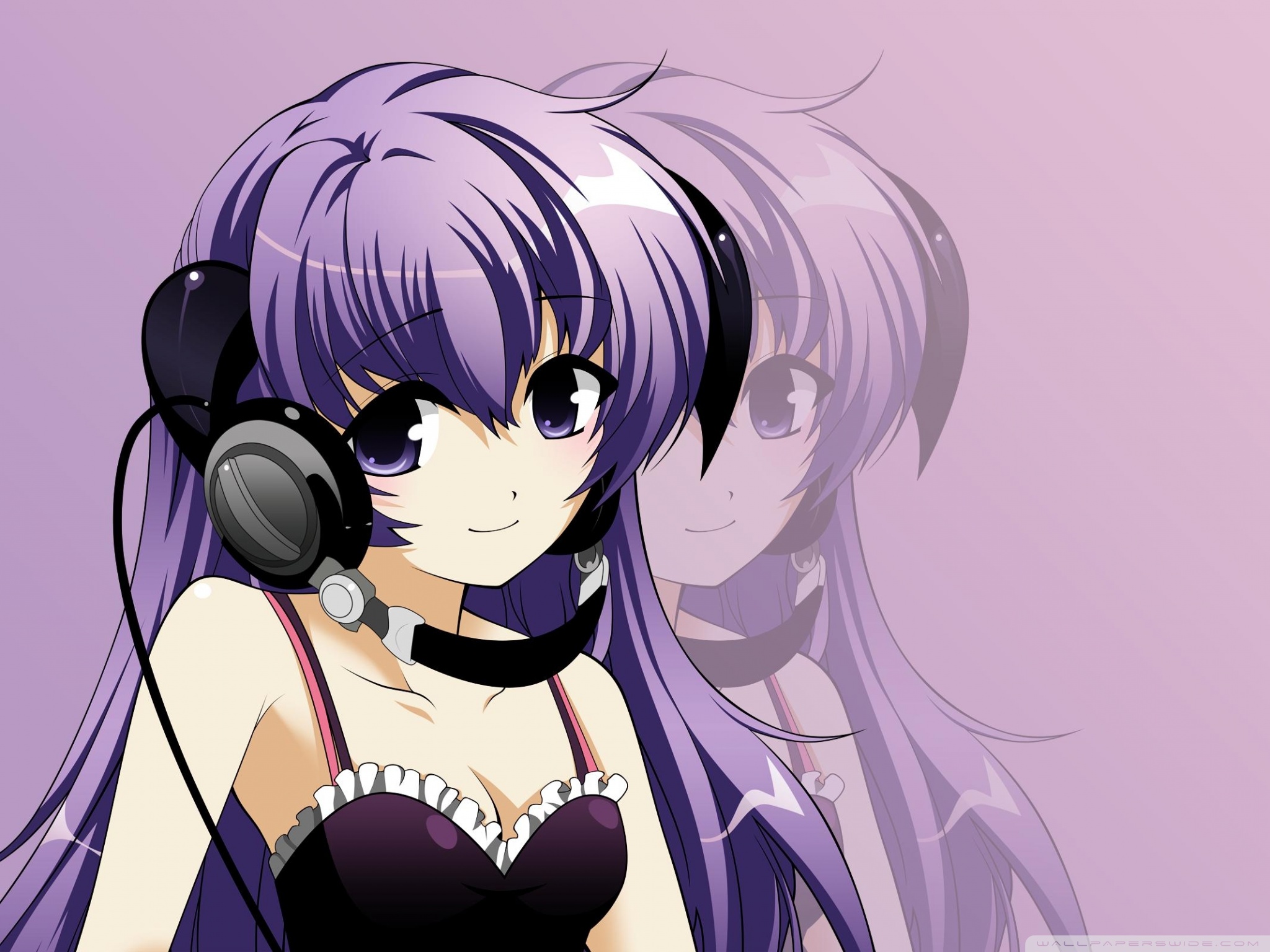 Anime Girl Listening Music Ultra HD Desktop Background Wallpaper for 4K UHD  TV : Tablet : Smartphone
