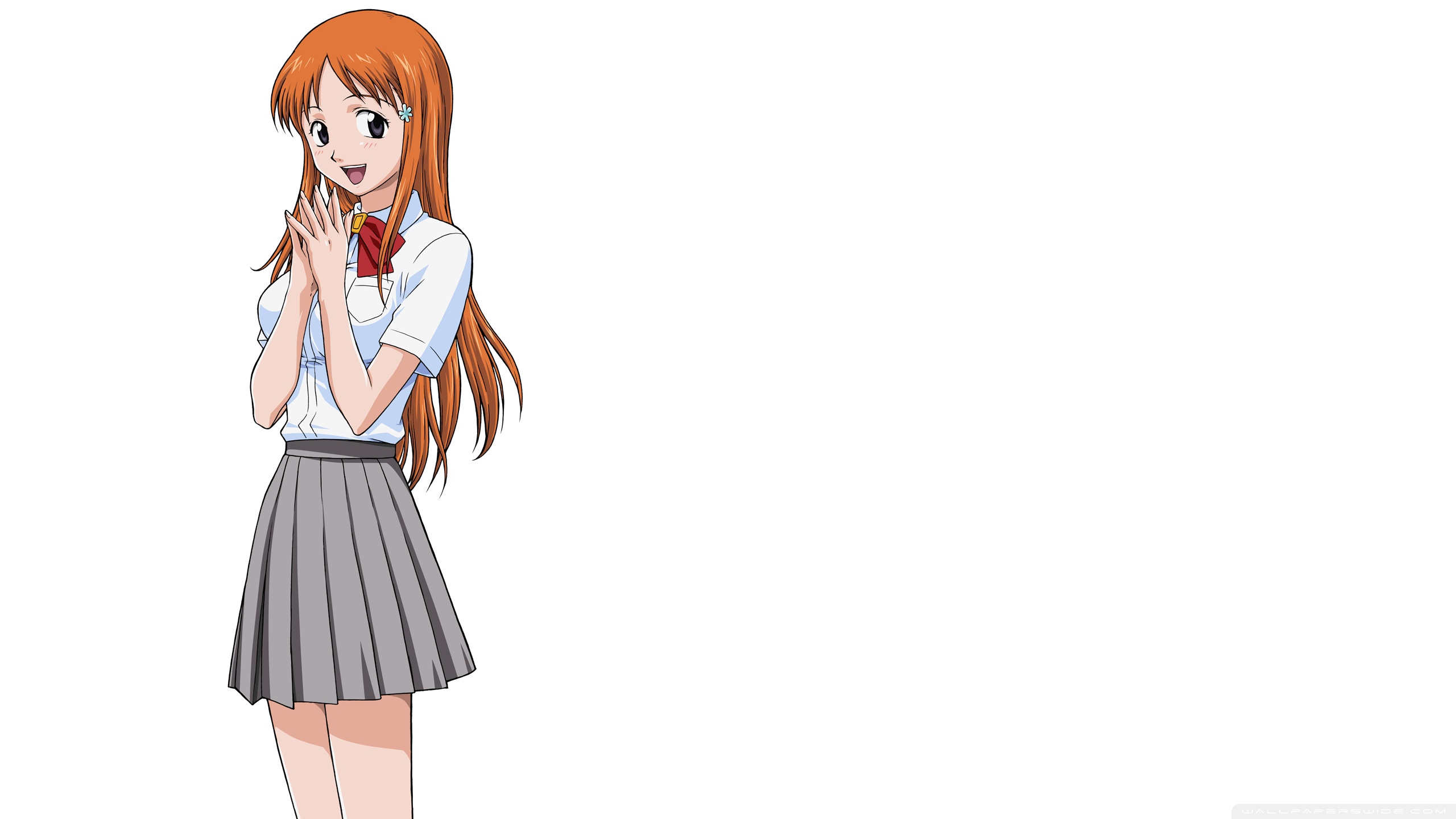 Anime Girl With Orange Hair Ultra HD Desktop Background Wallpaper for 4K  UHD TV : Tablet : Smartphone