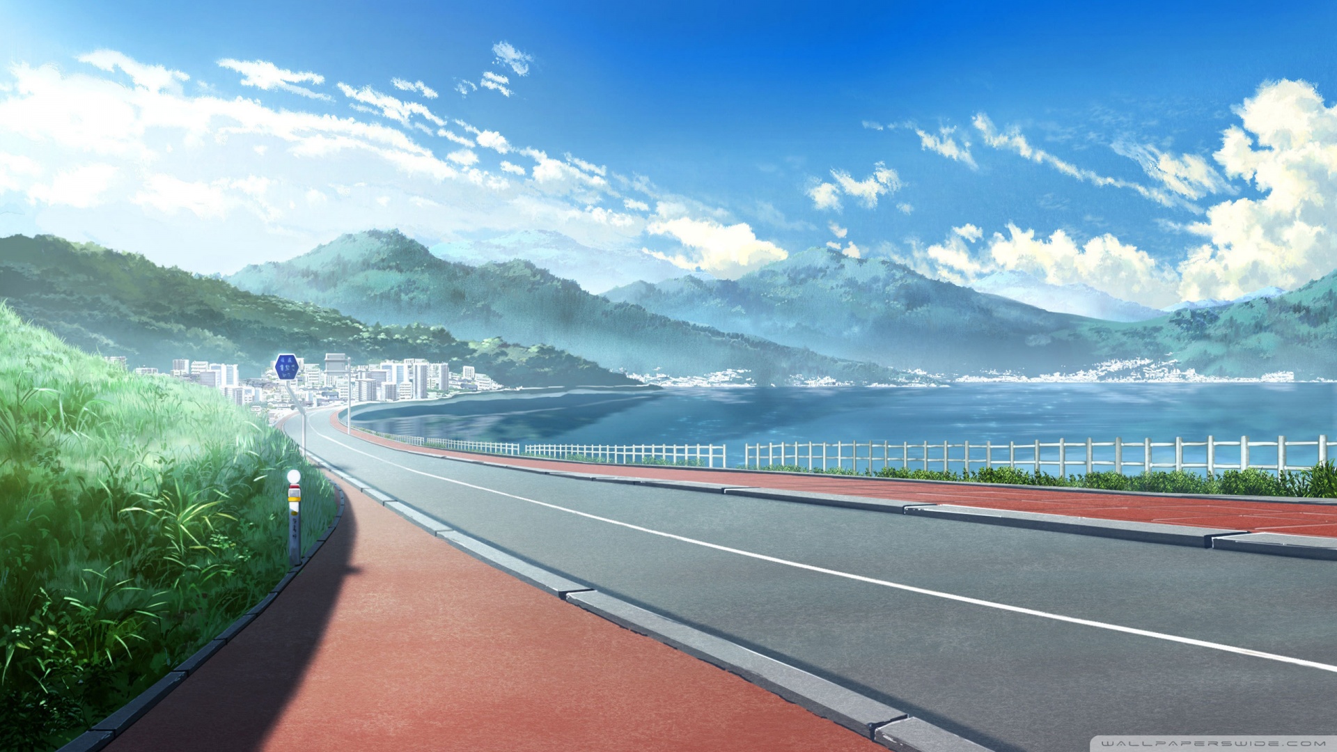 Anime Landscape Ultra Hd Desktop Background Wallpaper For 4k Uhd