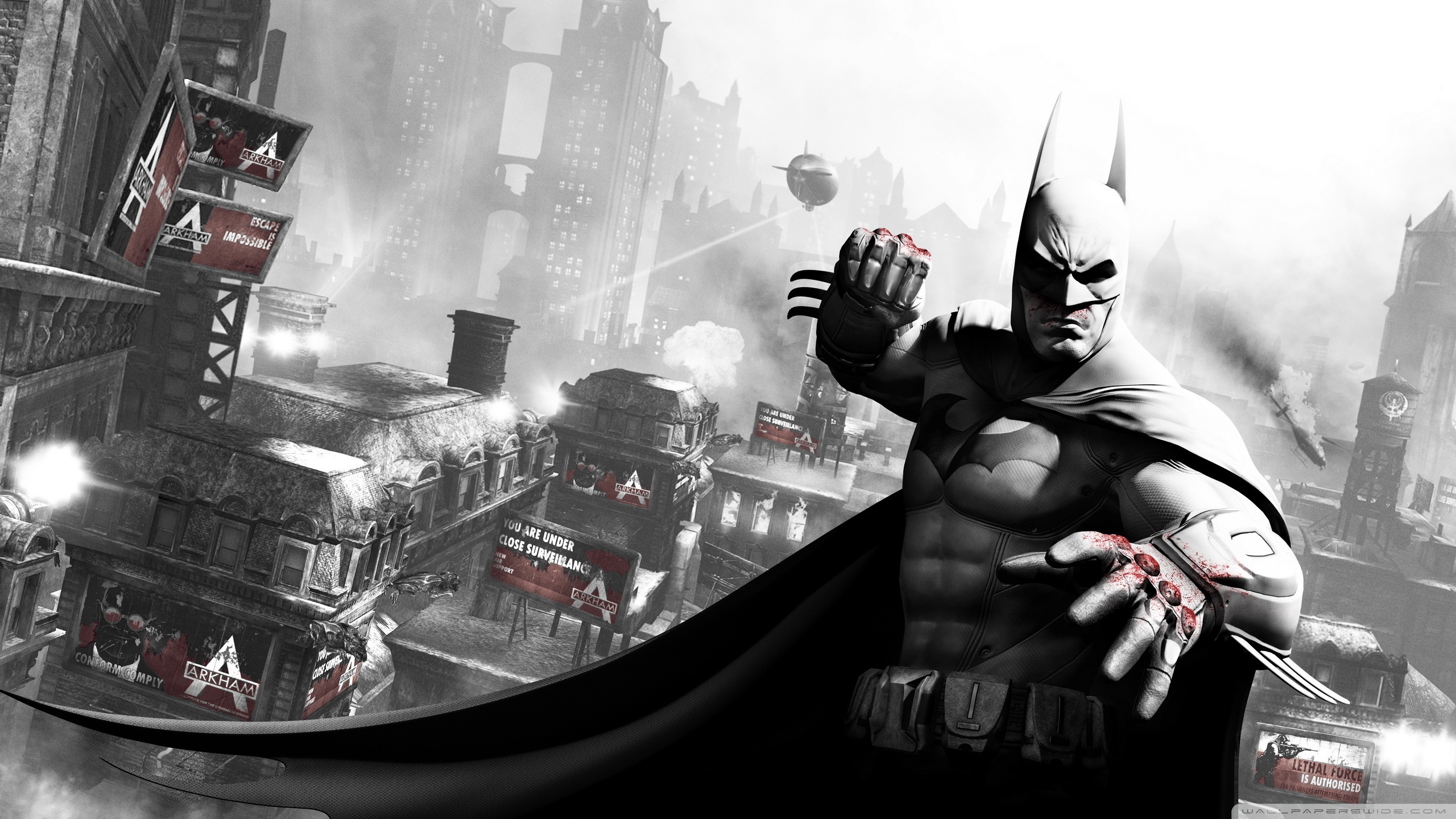 Arkham City Batman Ultra HD Desktop Background Wallpaper for 4K UHD TV :  Tablet : Smartphone
