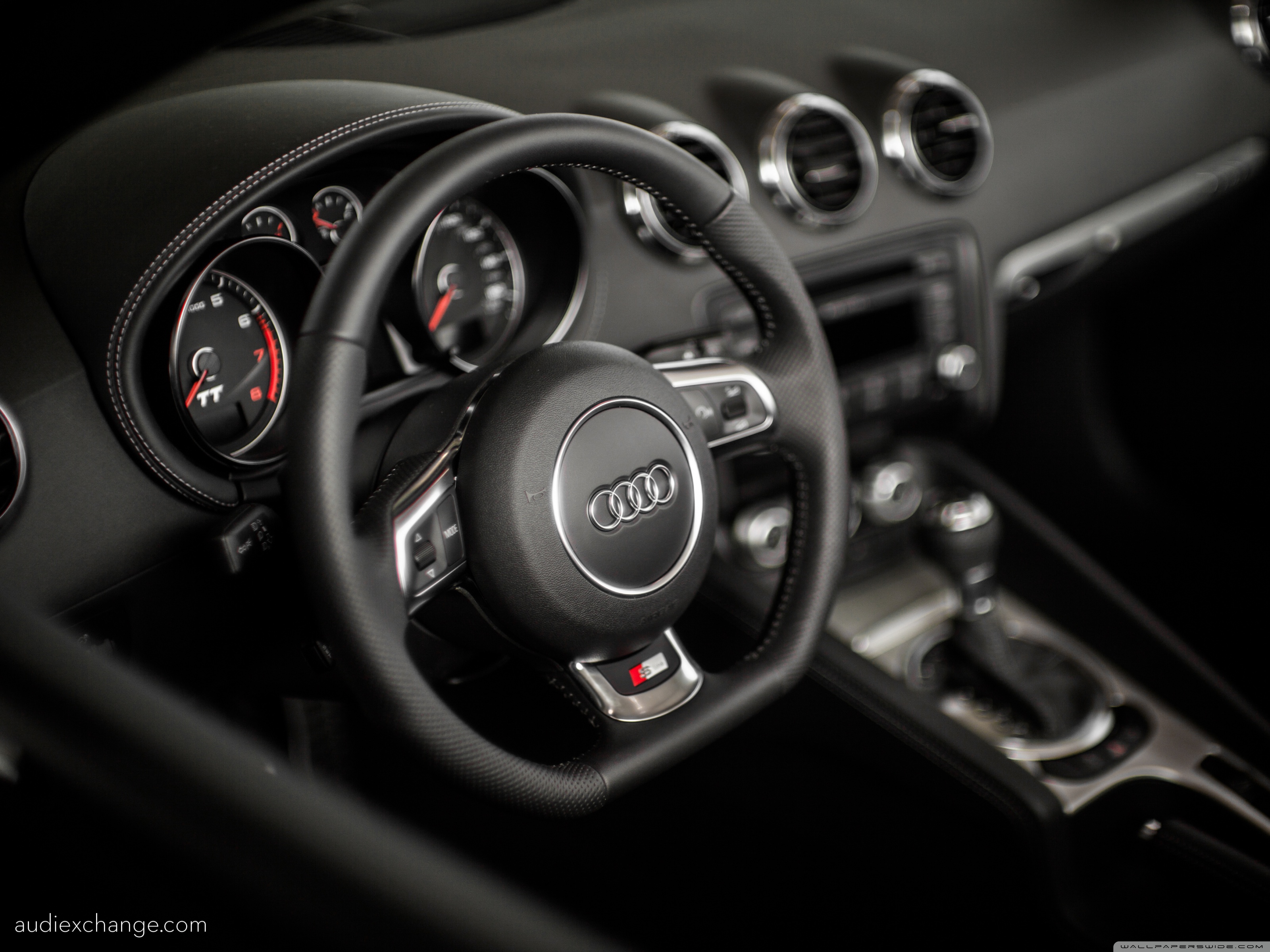 A Picture Of A 2012 Audi Tt S Line Black Leather Interior