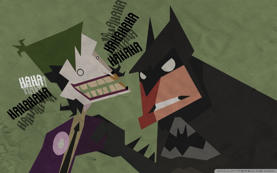 batman and joker cartoon wallpaper 960x600