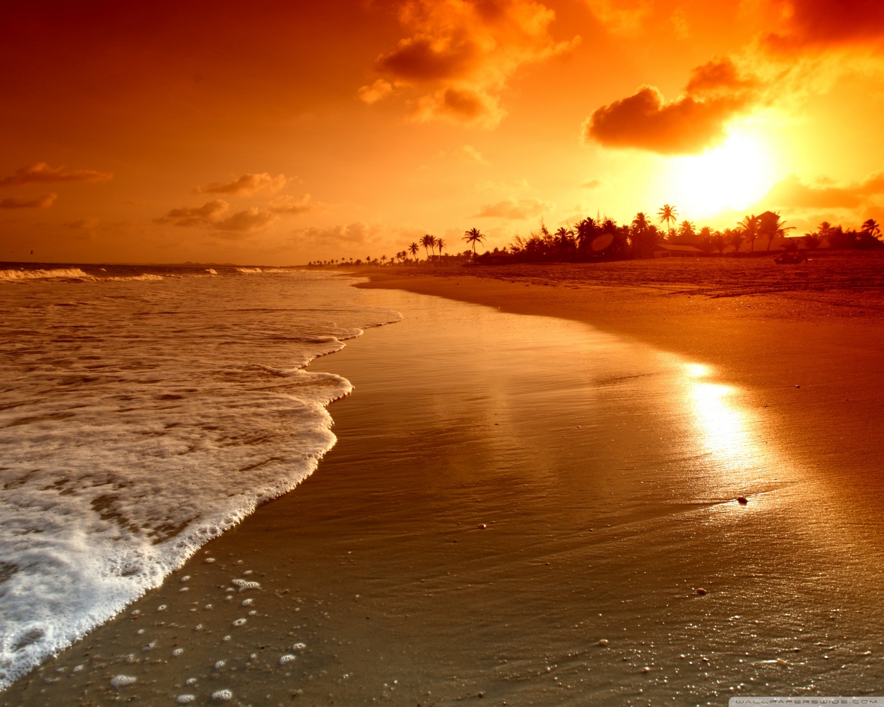 Beach Sunrise Wallpaper Desktop