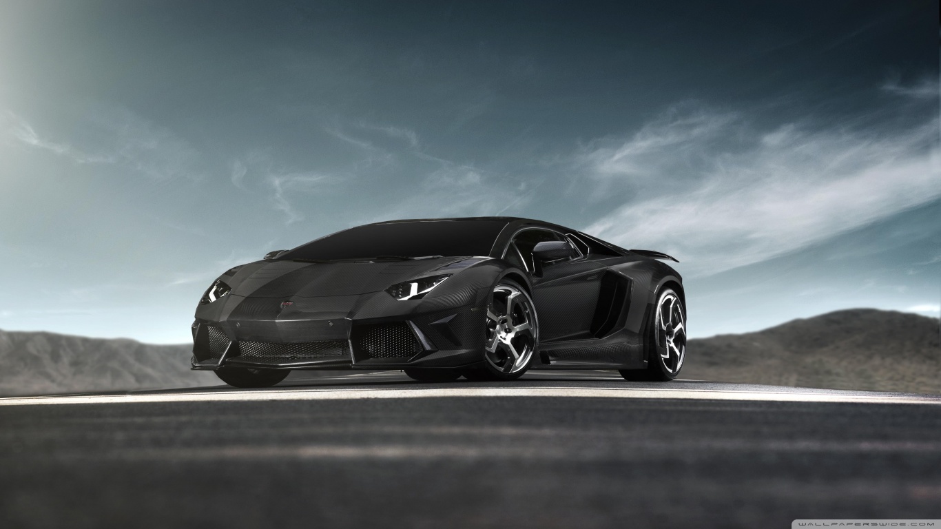 Black Lamborghini Aventador Supercar