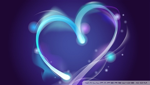 wallpaper blue heart. Blue Heart desktop wallpaper