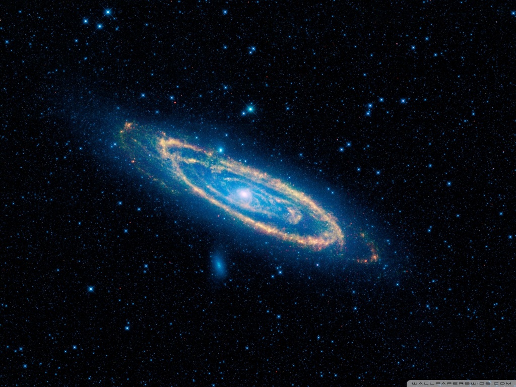 Blue Spiral Galaxy Ultra Hd Desktop Background Wallpaper For 4k
