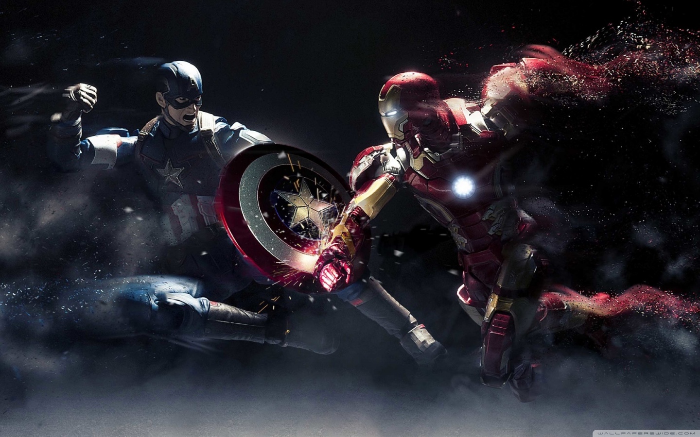 Captain America Vs Iron Man 4K HD Desktop Wallpaper For 4K