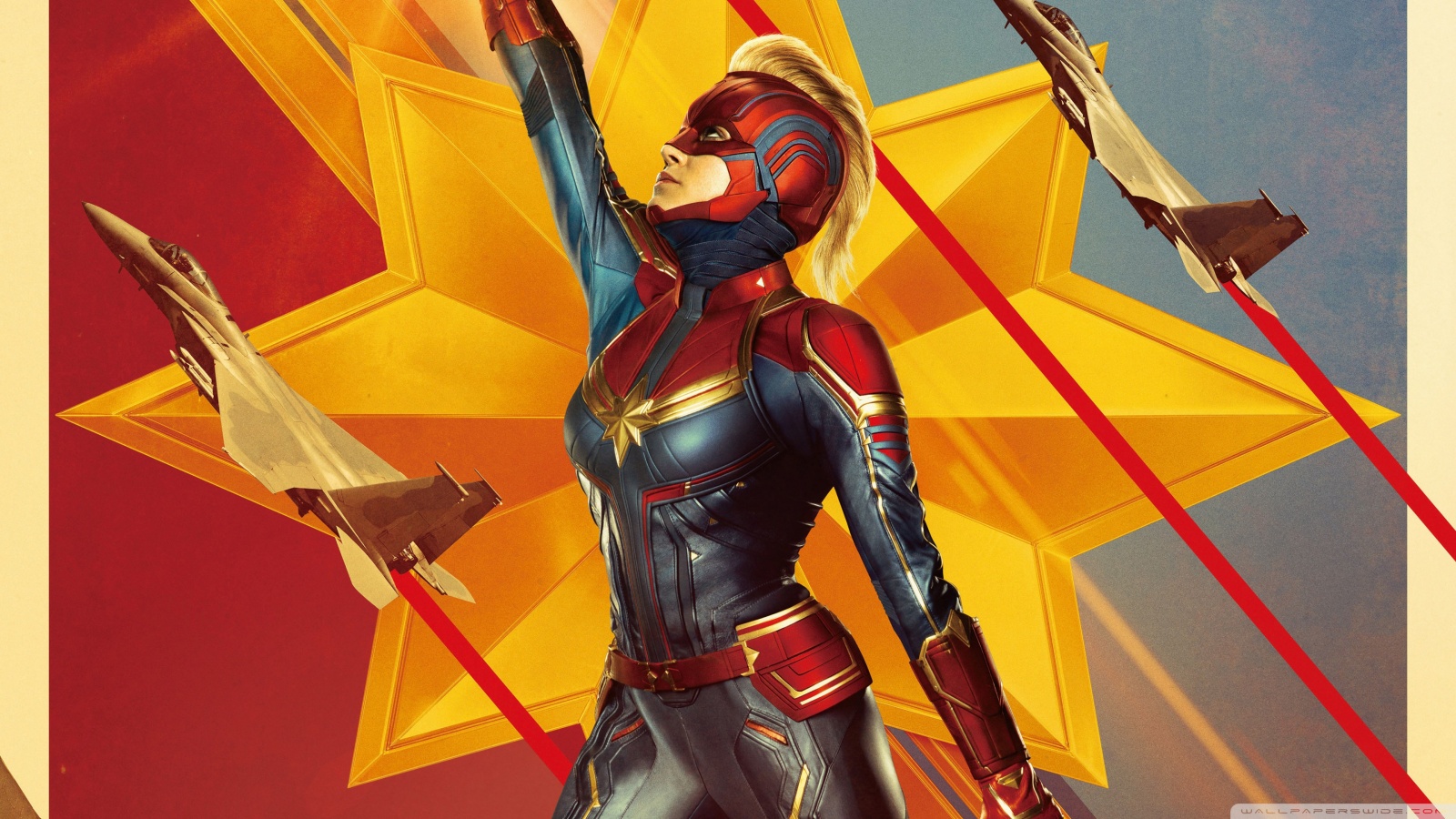 Captain Marvel 2019 Ultra HD Desktop Background Wallpaper for : Widescreen  & UltraWide Desktop & Laptop : Multi Display, Dual & Triple Monitor :  Tablet : Smartphone