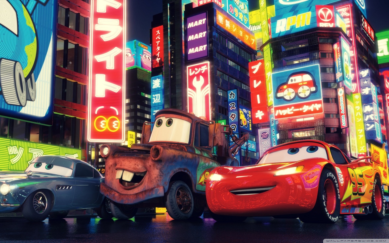 cars 2 the movie wallpaper 1280x800
