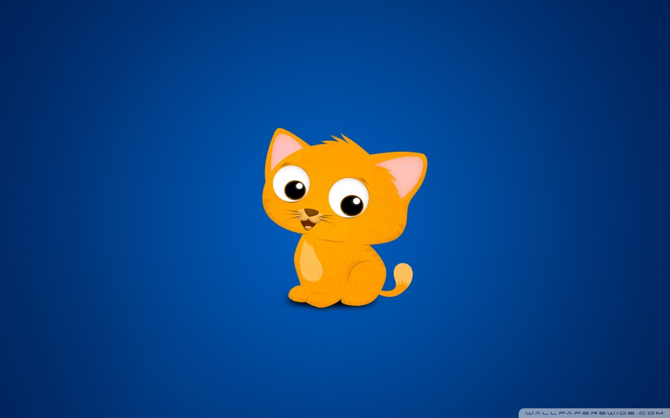 Cartoon Kitten Ultra HD Desktop Background Wallpaper for 4K UHD TV : Multi  Display, Dual Monitor : Tablet : Smartphone