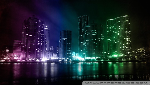 city lights wallpaper. City Lights desktop wallpaper