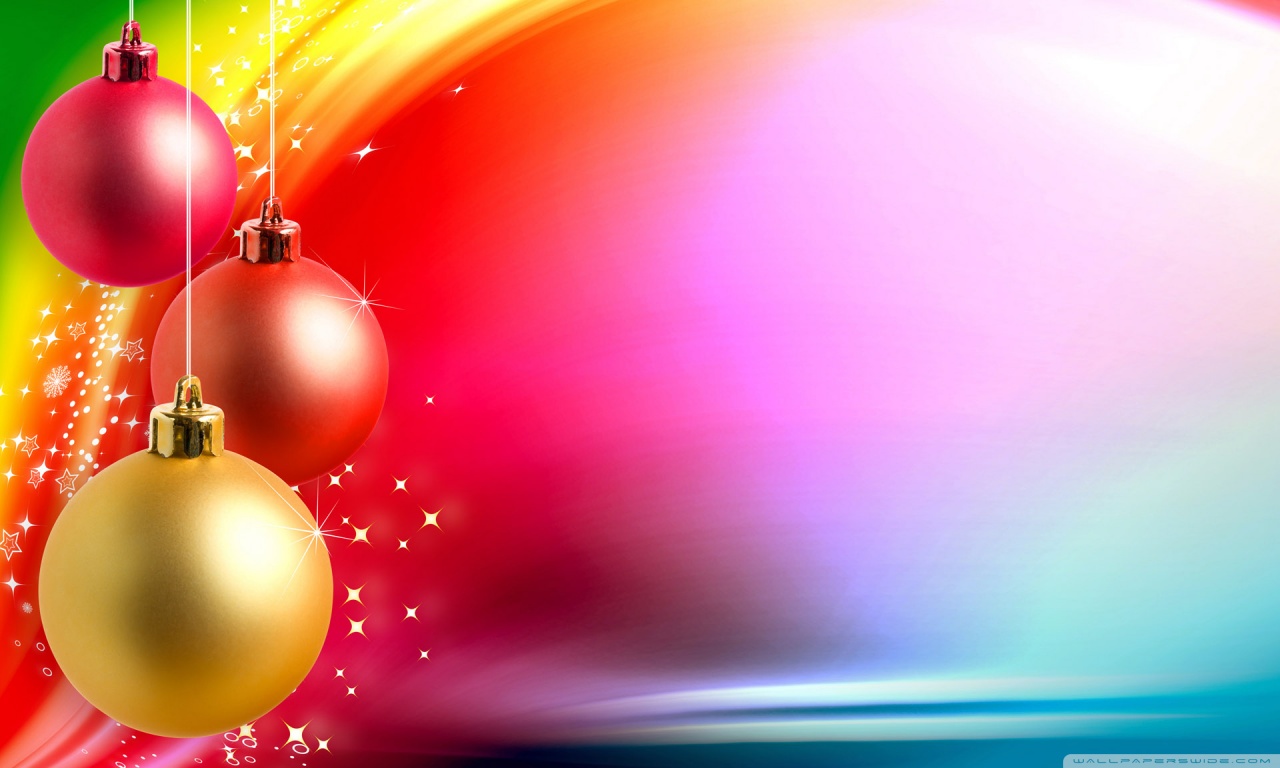 Colorful Christmas Background HD Desktop Wallpaper for 4K 