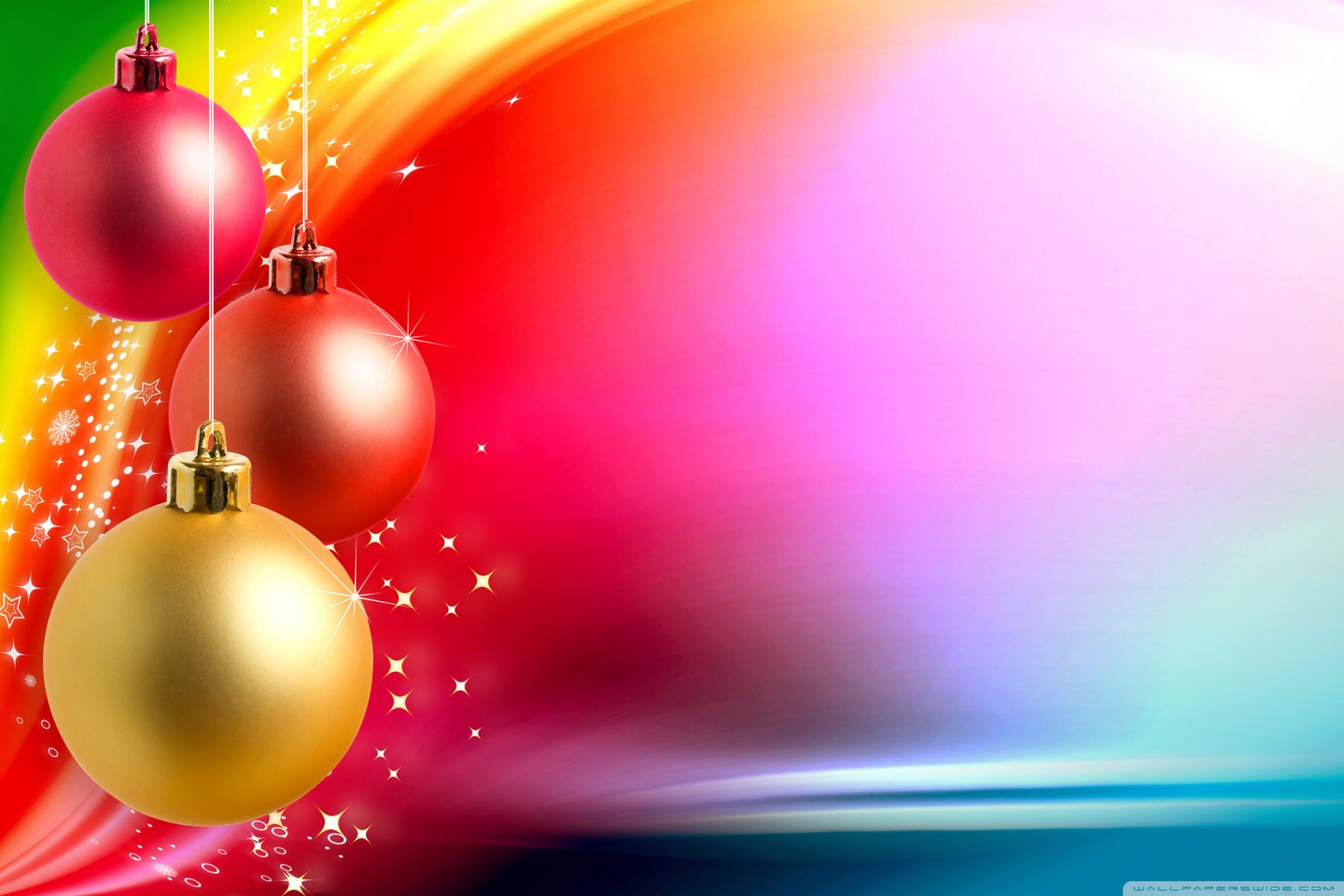 Colorful Christmas Background 4K HD Desktop Wallpaper For 4K