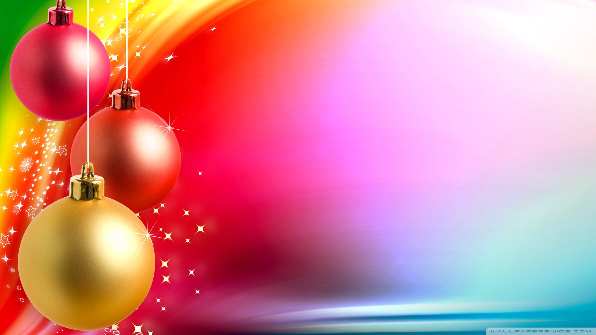 Colorful Christmas Background 4K HD Desktop Wallpaper For 4K