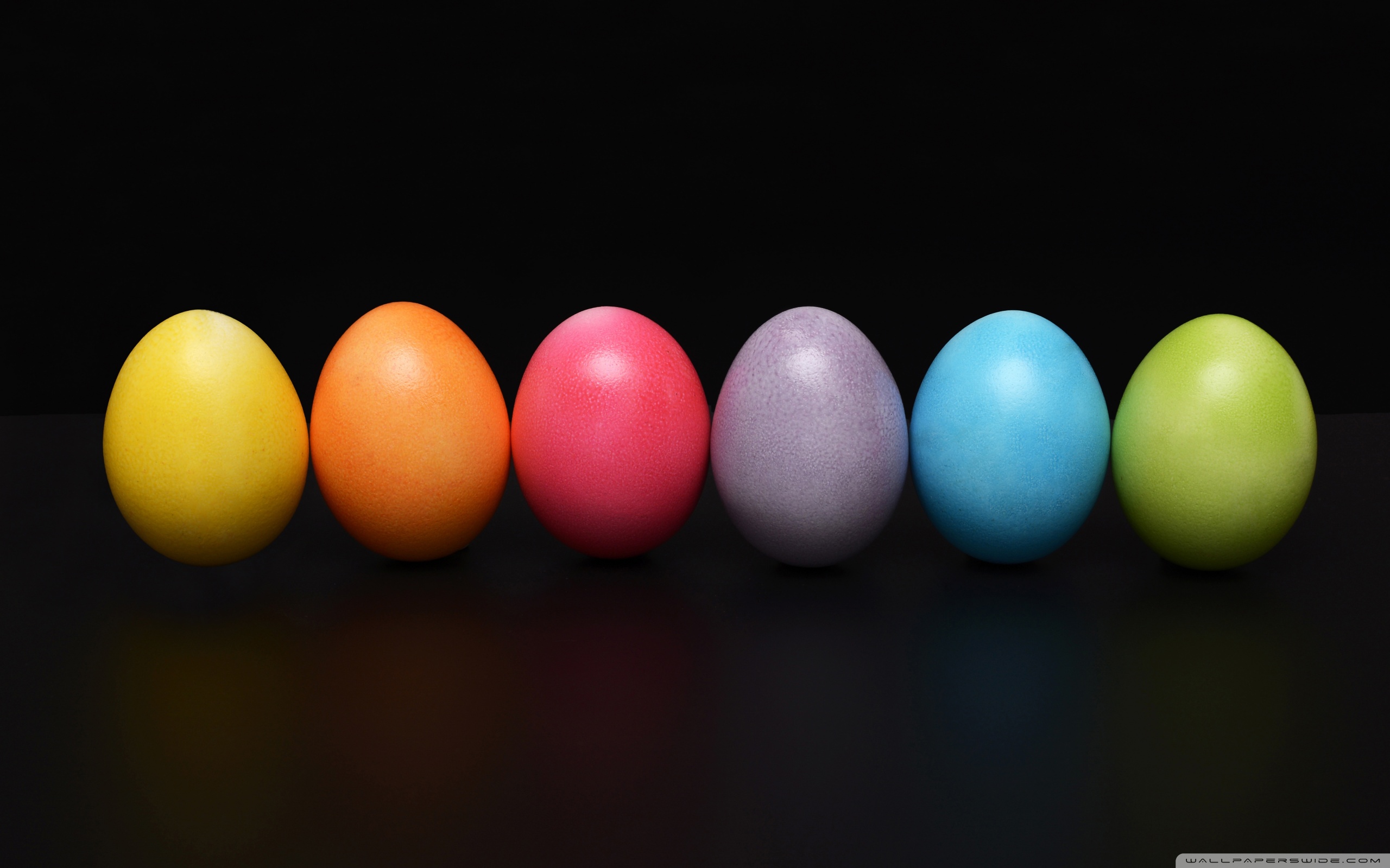 Colorful Easter Eggs Wallpaper Wide 16:10