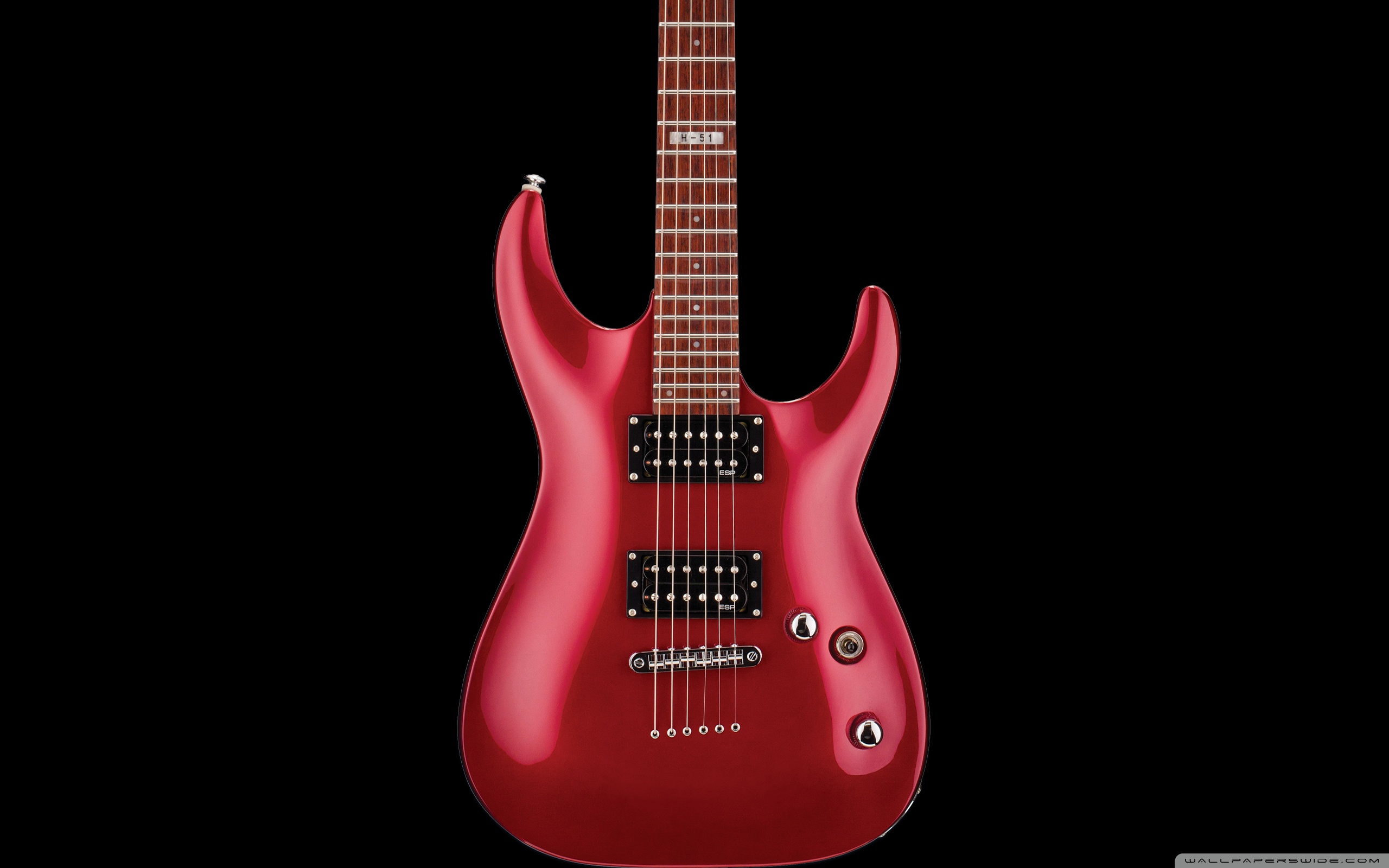 Cool Red Electric Guitar Ultra HD