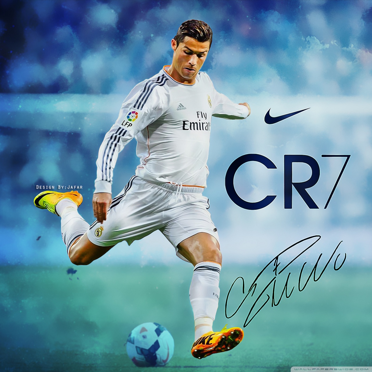 Cristiano Ronaldo Real Madrid HD Desktop Wallpaper Widescreen