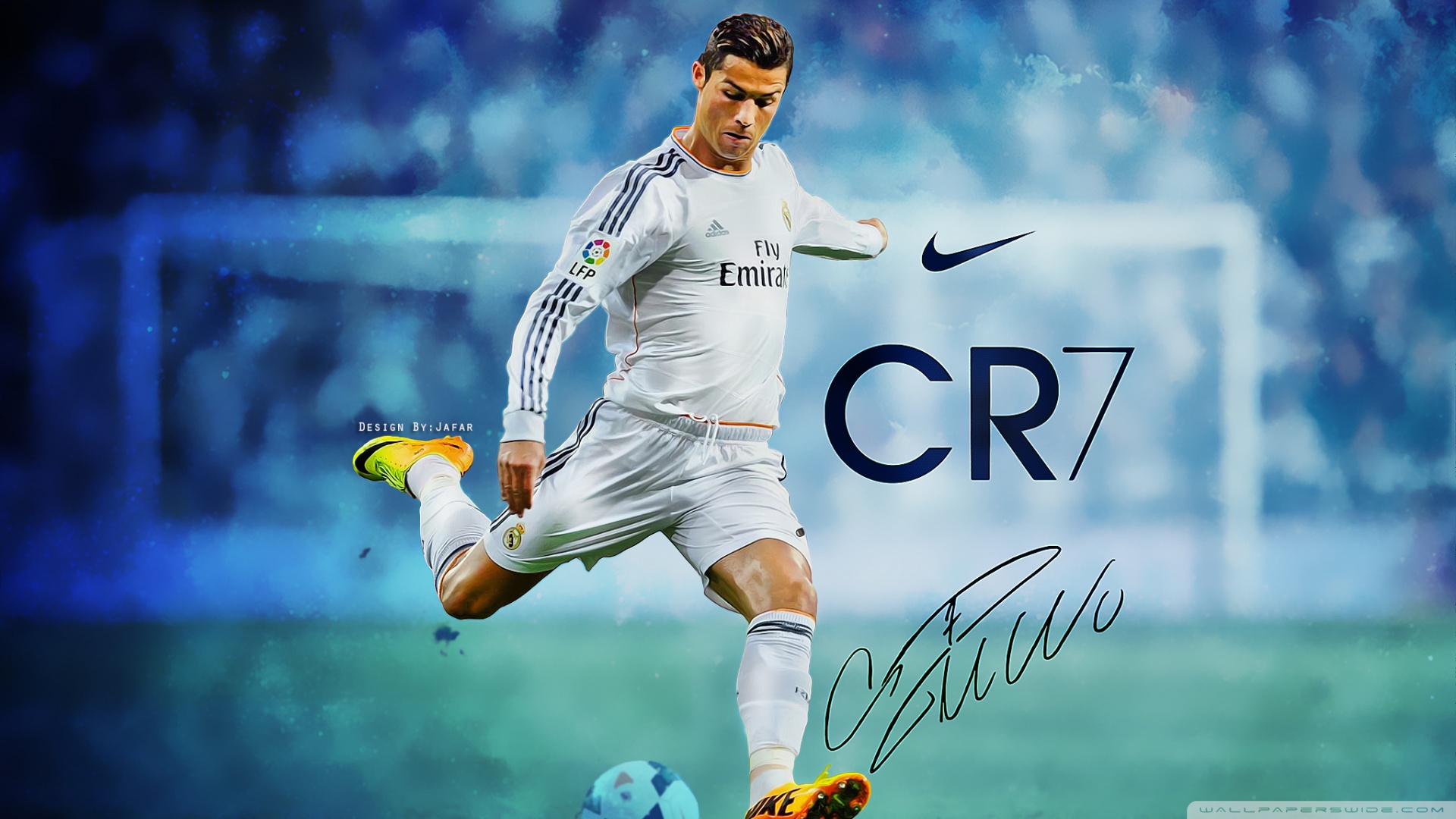 Cristiano Ronaldo Real Madrid HD Desktop Wallpaper Widescreen