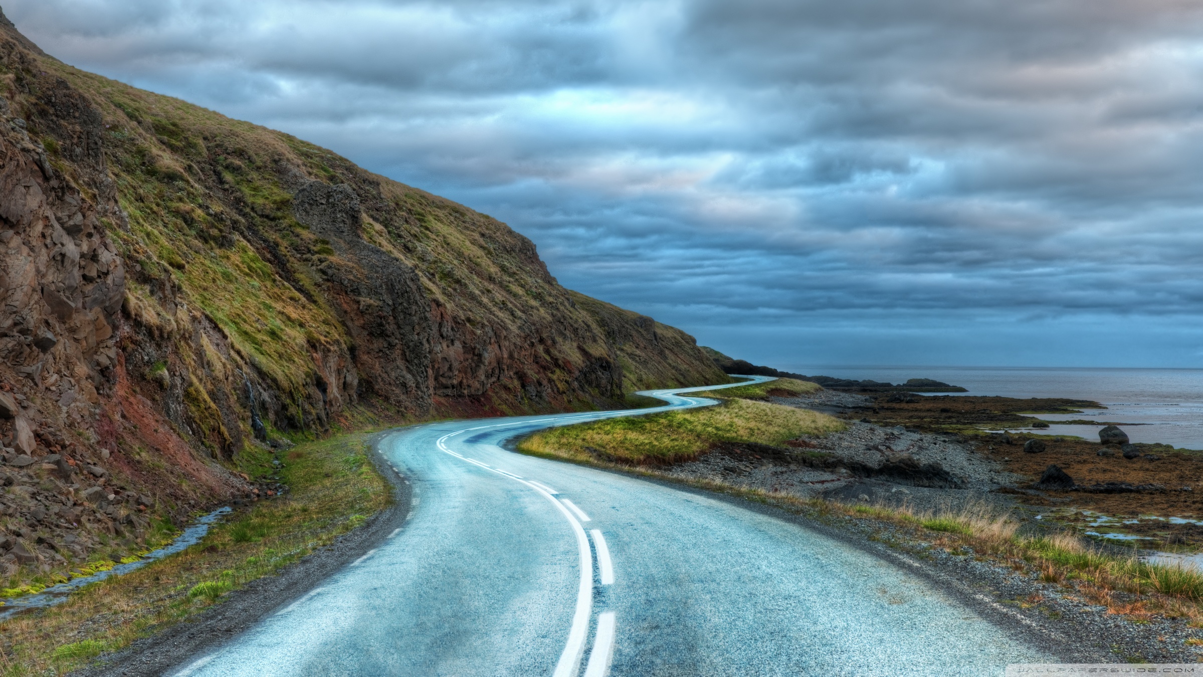 Curvy Road Around Iceland Ultra HD Desktop Background Wallpaper for : Multi  Display, Dual Monitor : Tablet : Smartphone