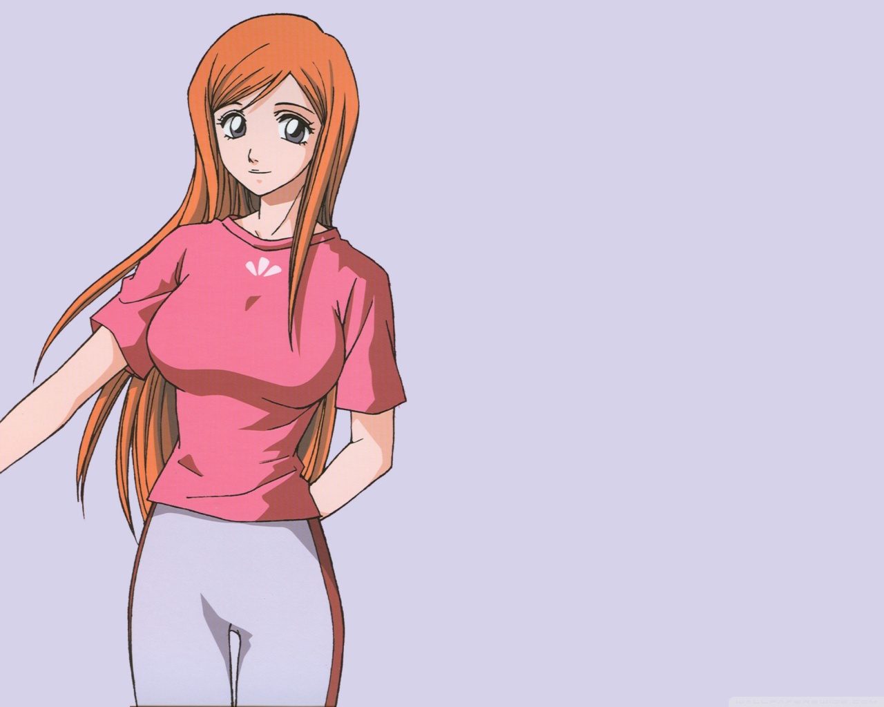 Cute Girl With Orange Hair Anime Ultra HD Desktop ...