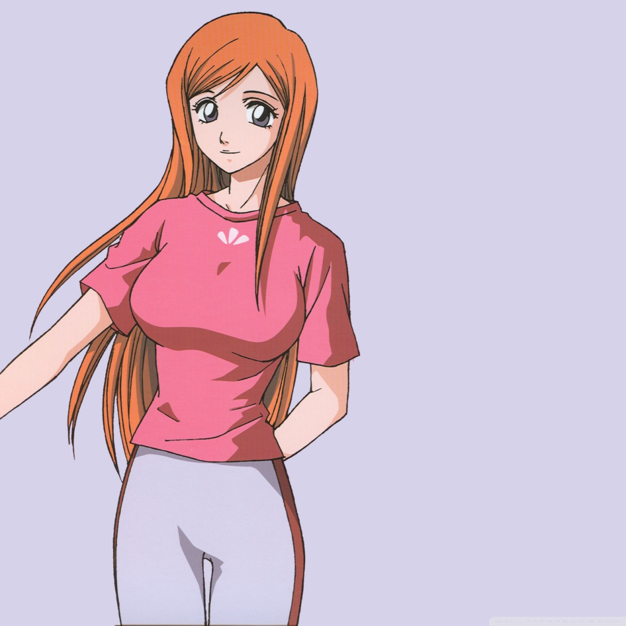 Cute Girl With Orange Hair Anime Ultra Hd Desktop Background