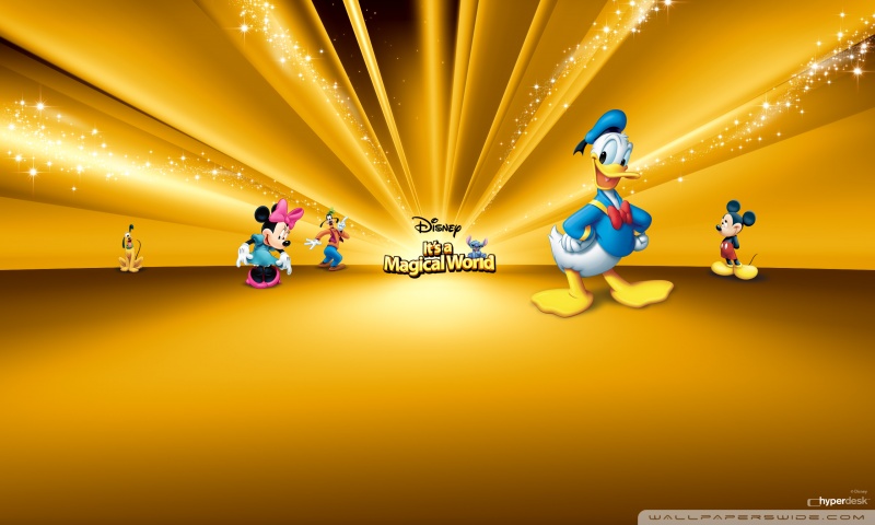 disney characters wallpaper. Disney Characters Gold desktop