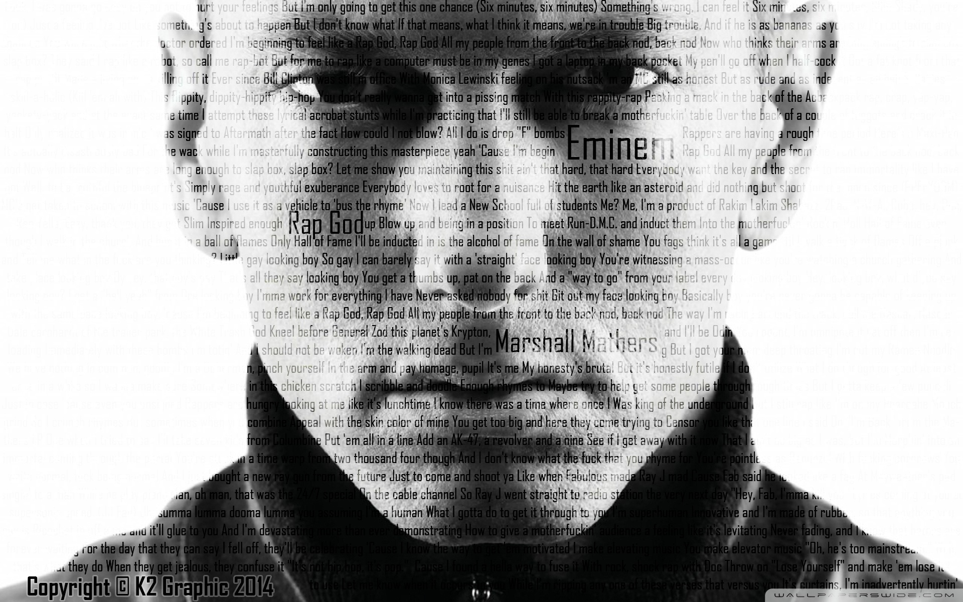 Eminem - Rap God Ultra HD Desktop Background Wallpaper for : Widescreen &  UltraWide Desktop & Laptop : Tablet : Smartphone