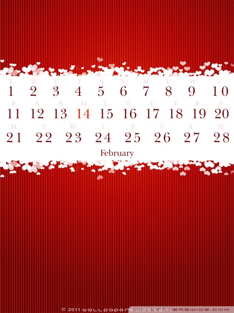 February 2011 Calendar Desktop Background. February Calendar 2011 desktop