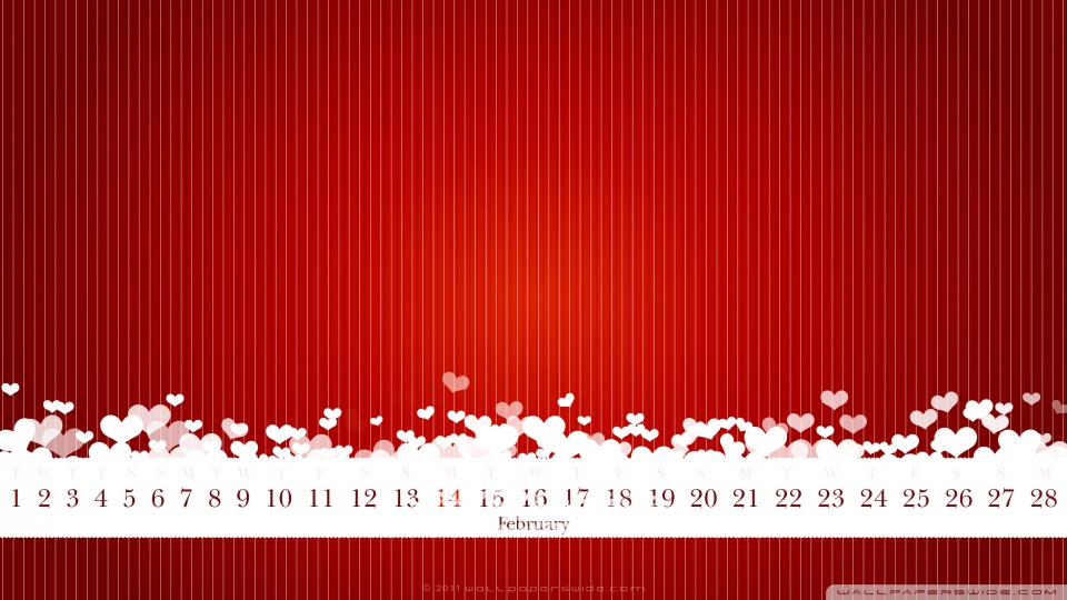 february calendar 2011. February Calendar 2011 desktop