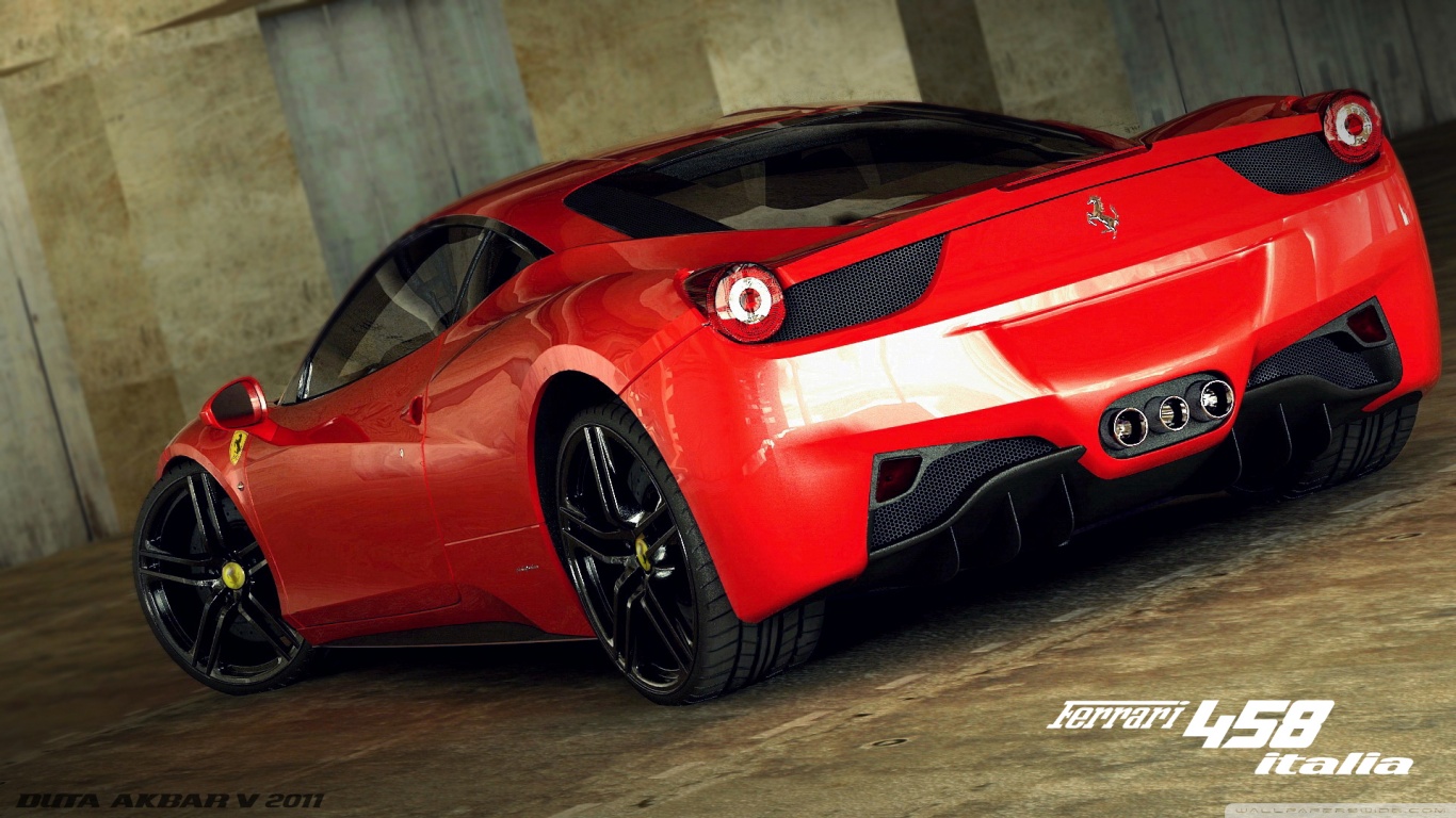 Ferrari 458 Italia 3D Max ❤ 4K HD Desktop Wallpaper for 4K Ultra