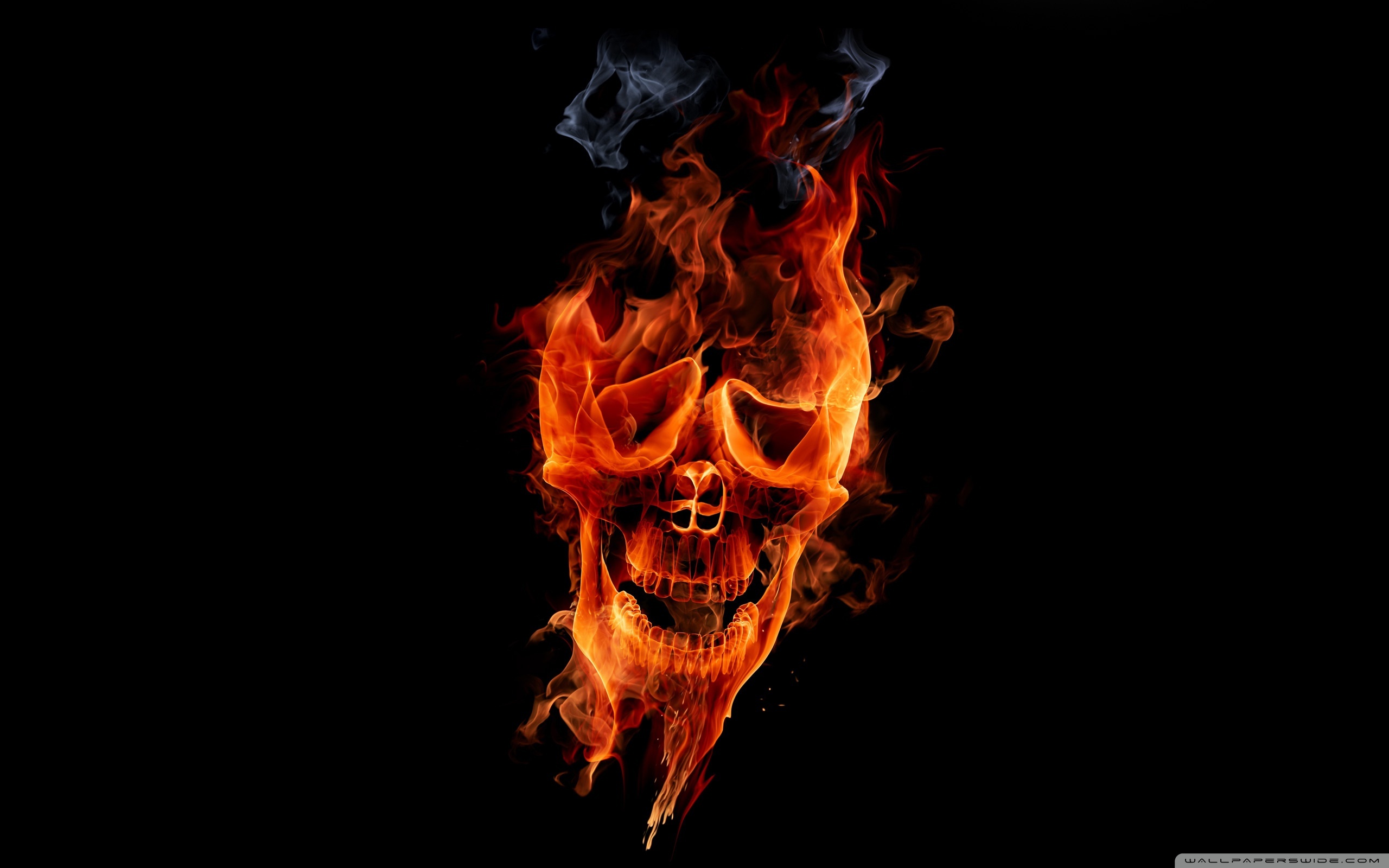 Fire Skull Ultra HD Desktop Background