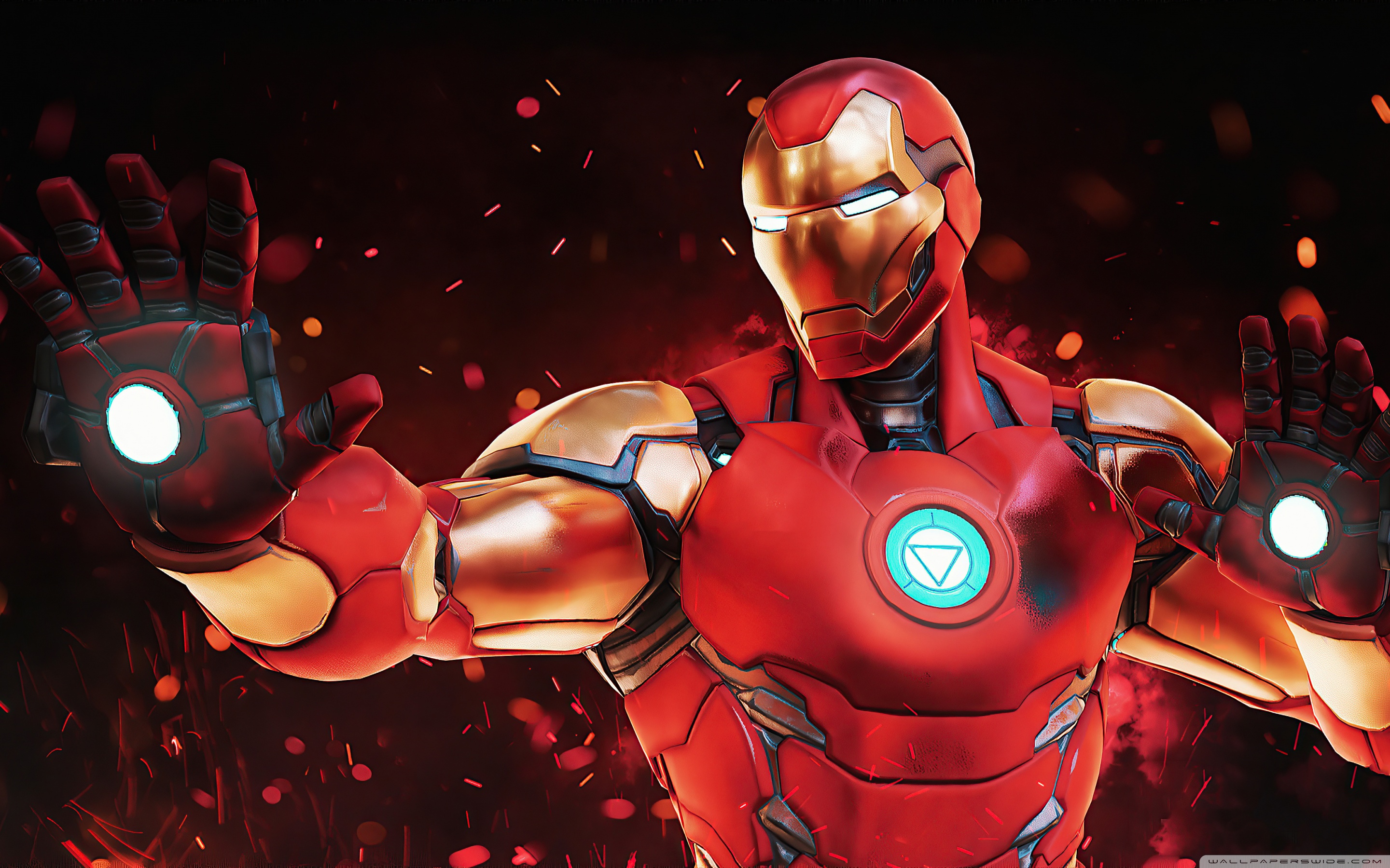 Fortnite Game Iron Man Skin Outfit Ultra HD Desktop Background Wallpaper  for : Widescreen & UltraWide Desktop & Laptop : Multi Display, Dual Monitor  : Tablet : Smartphone