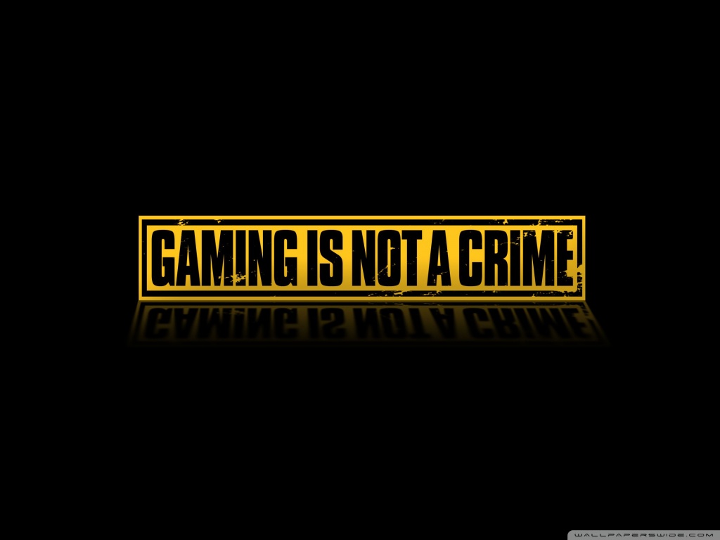 Gaming Is Not A Crime Ultra Hd Desktop Background Wallpaper For 4k Uhd Tv Multi Display Dual Monitor Tablet Smartphone