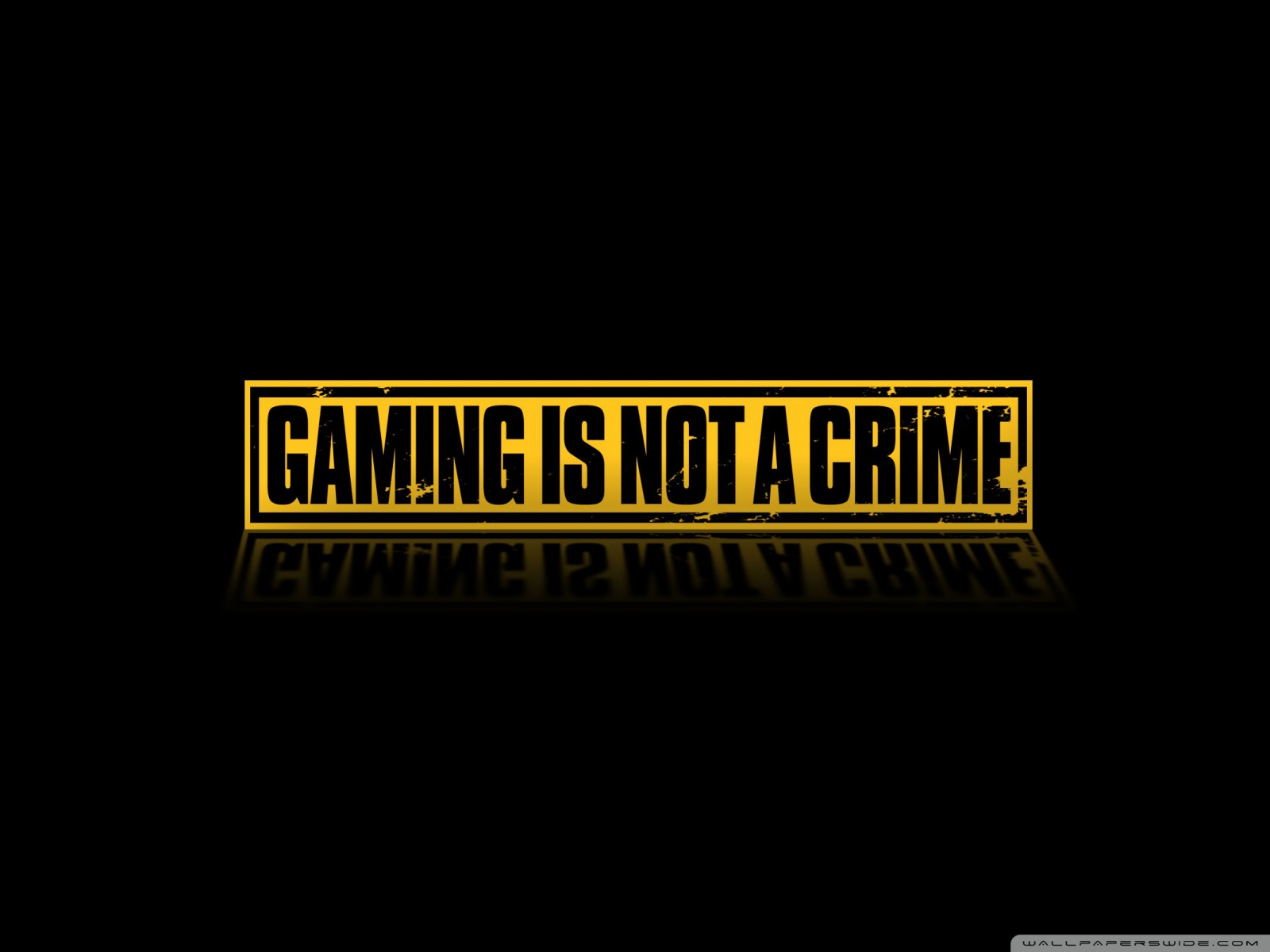 Gaming Is Not A Crime Ultra HD Desktop