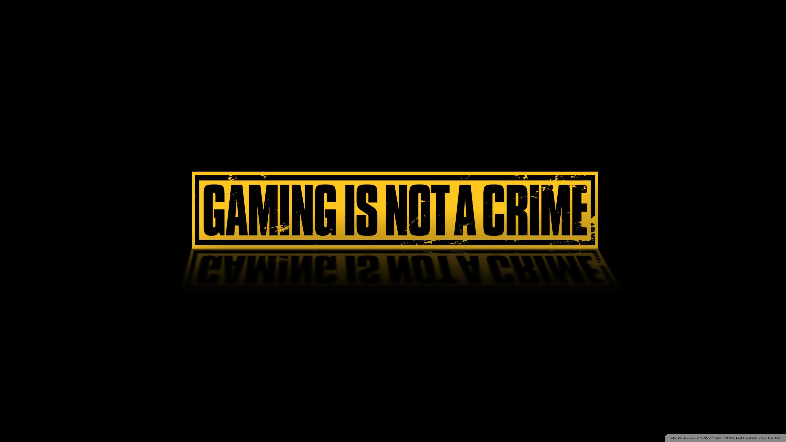 Gaming Is Not A Crime Ultra Hd Desktop Background Wallpaper For 4k