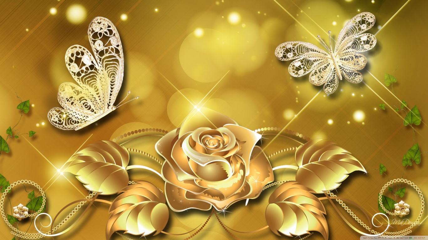 Golden Rose 4k Hd Desktop Wallpaper For Ultra Tv Hd 16 9