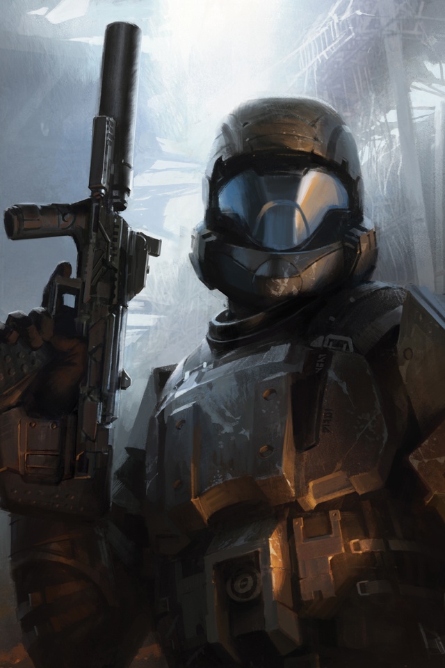 halo odst wallpaper. Halo 3 ODST The Rookie desktop