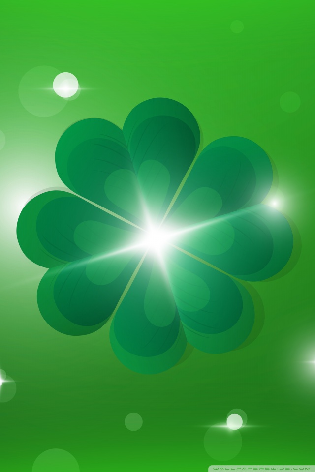 Happy Saint Patrick's Day Four Leaf Clover Ultra HD Desktop Background  Wallpaper for 4K UHD TV