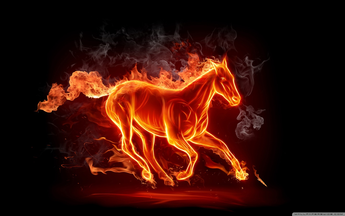 horse_fire wallpaper 1440x900