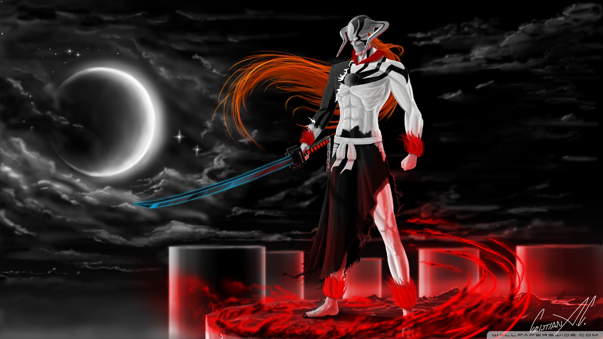 Ichigo Vasto Lorde (Bleach) Ultra HD Desktop Background Wallpaper for