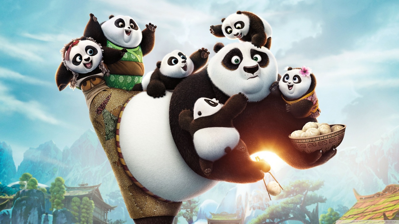 Kung Fu Panda 3 2016 Ultra HD Desktop Background Wallpaper for 4K UHD TV :  Widescreen & UltraWide Desktop & Laptop : Tablet : Smartphone