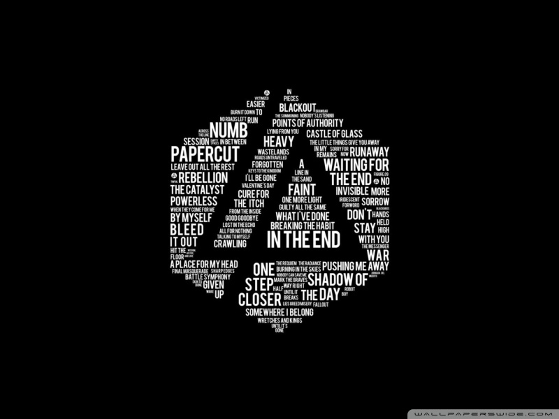 Linkin Park Lyrics Ultra HD Desktop Background Wallpaper for 4K UHD TV :  Widescreen & UltraWide Desktop & Laptop : Tablet : Smartphone